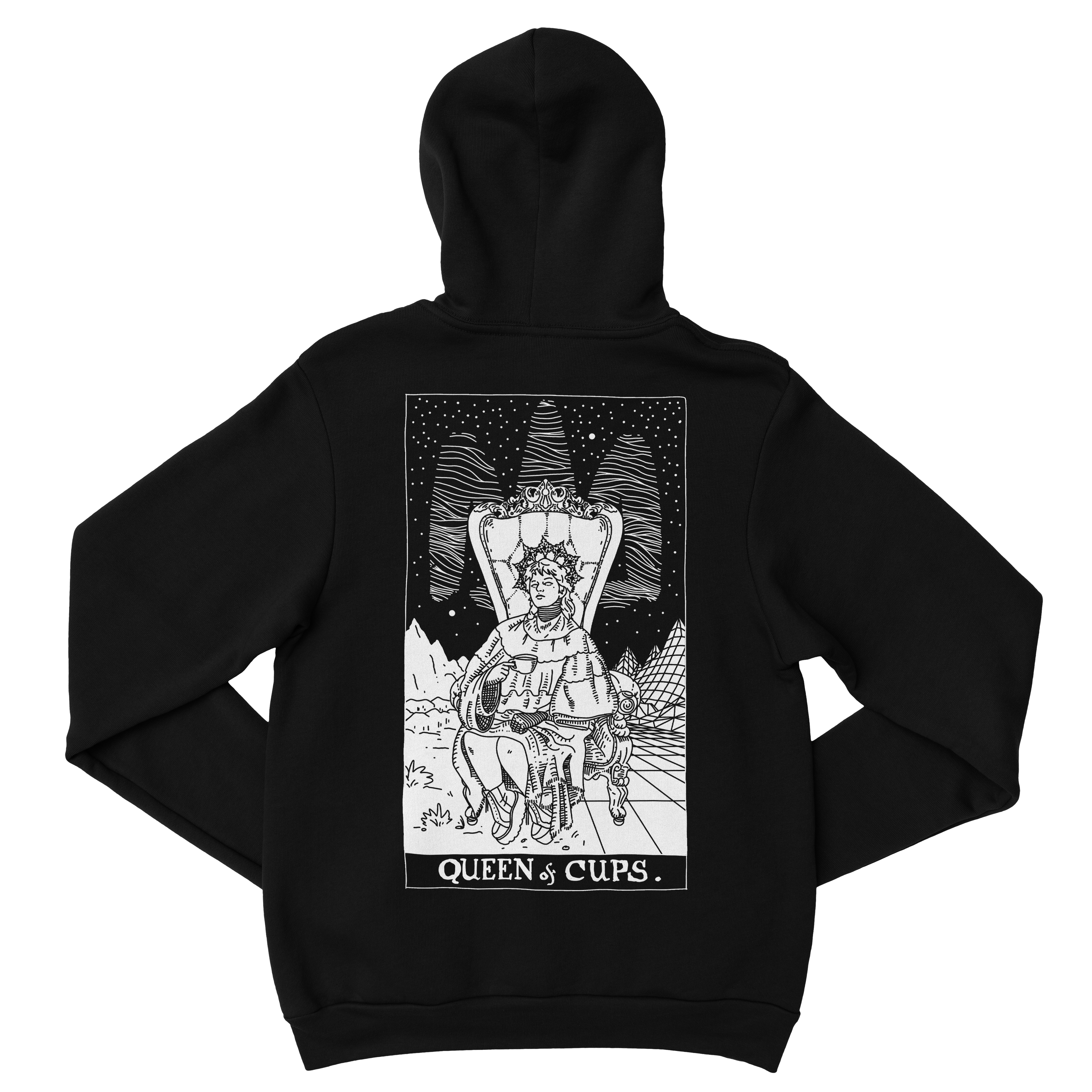 QUEEN OF CUPS ADULT HOODIE.